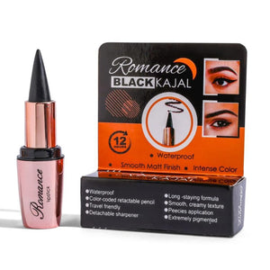 Smooth matte finish | Instant Color | Best Quality Waterproof Kajal For Women - Black