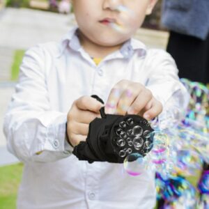 Kids Gatling Bubble Gun Toys Summer Automatic Soap Water Gatling Bubble Machine Children Indoor Outdoor Toy Blower Bubble (random color)